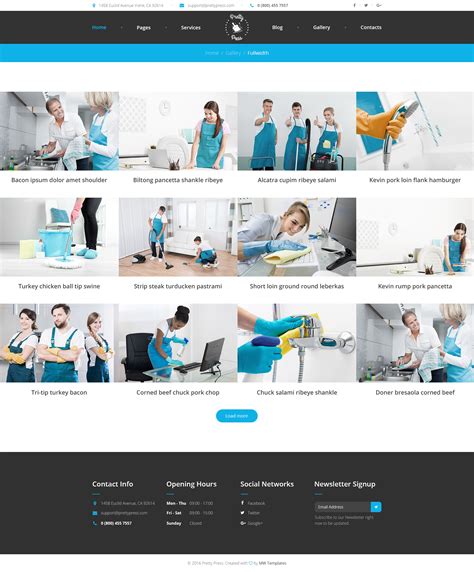 PrettyPress – Cleaning Service HTML Template