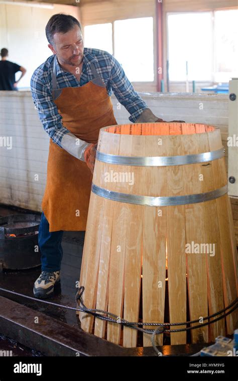 cooper making a barrel Stock Photo - Alamy