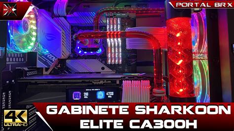 Super PC Workstation Portal BRX - Gabinete Sharkoon Elite CA300H - YouTube