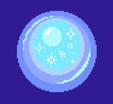 Floating Orb pixel art by DaniDeDestroyer (me!) | Pixel art games, Pixel art, Game art