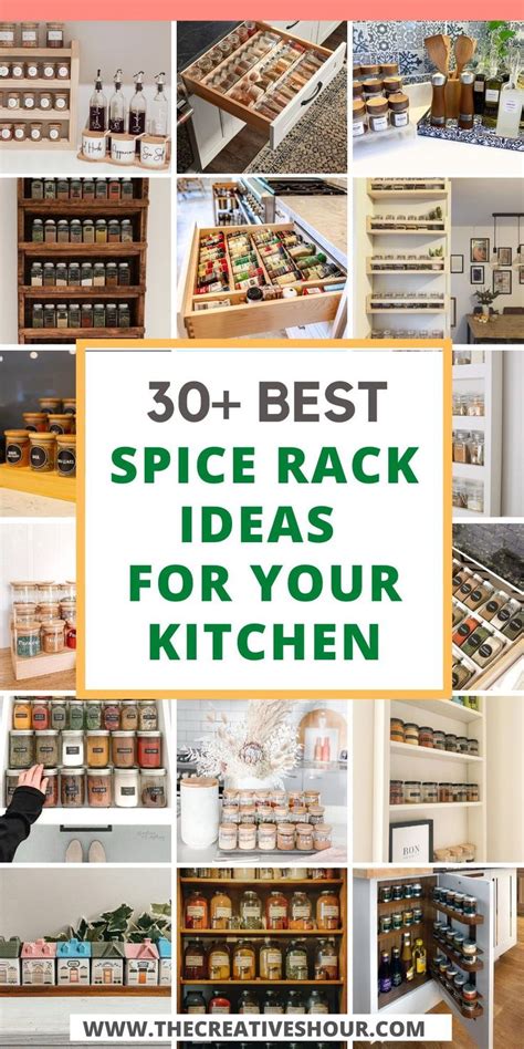 30+ Beautiful & Amazing DIY Spice Rack Ideas | Wooden spice rack, Diy spice rack, Wall spice rack