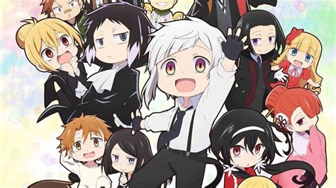 Crunchyroll - Main Characters in Chibi-form All Gather in Bungo Stray Dogs Wan! Key Visual