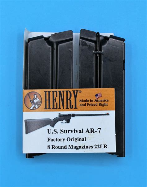 Henry 22 US Survival Rifle Magazine .22 LR 8-Round RD Clip Mag Two Pack ...