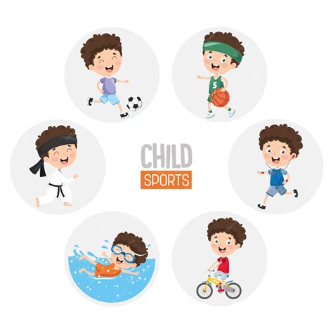 Premium Vector | Illustration Of Child Sports