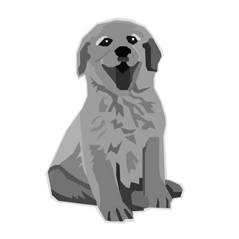 Cute dog in pop art illustration with gray color for print design. Pop ...