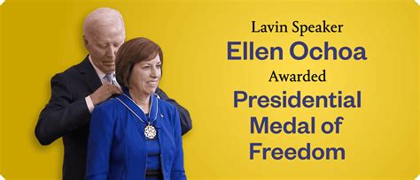 Presidential Medal of Freedom Awarded to Lavin Speaker Ellen Ochoa ...