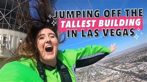 SkyJump Las Vegas – Jumping off the tallest hotel in Vegas - YouTube