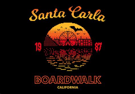 Santa Carla Boardwalk T-Shirt on Behance