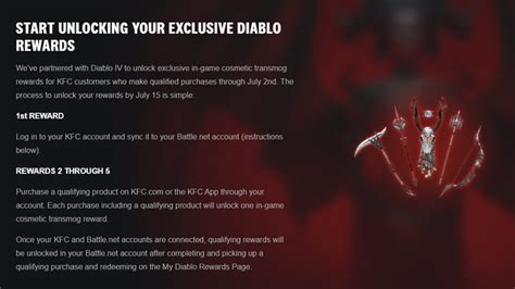 Diablo 4 KFC Promo - How To Get Free Cosmetics As Reward