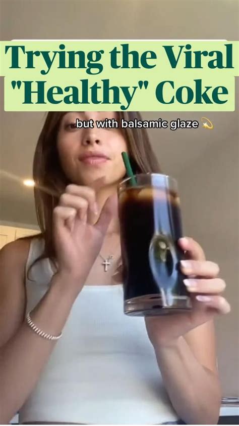 Trying the Viral "Healthy" Coke | Healthy drinks, Soda drinks, Healthy