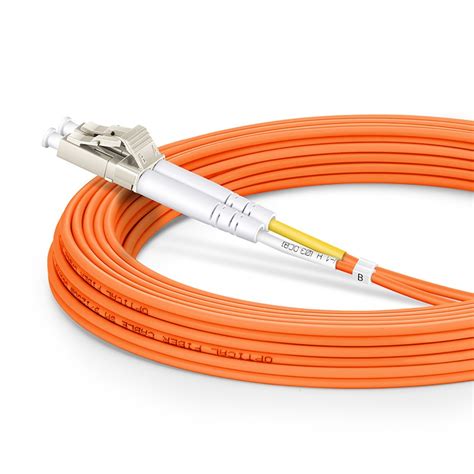 OM1 62.5/125 LC-LC Multimode Fiber Optic Cable Duplex 5m (16ft) - Orange - FS.com