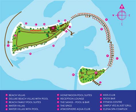 Maldives Resort Map (Enlarged)