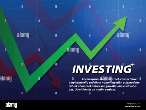 Turnaround investing background, vector art design Stock Vector Image ...