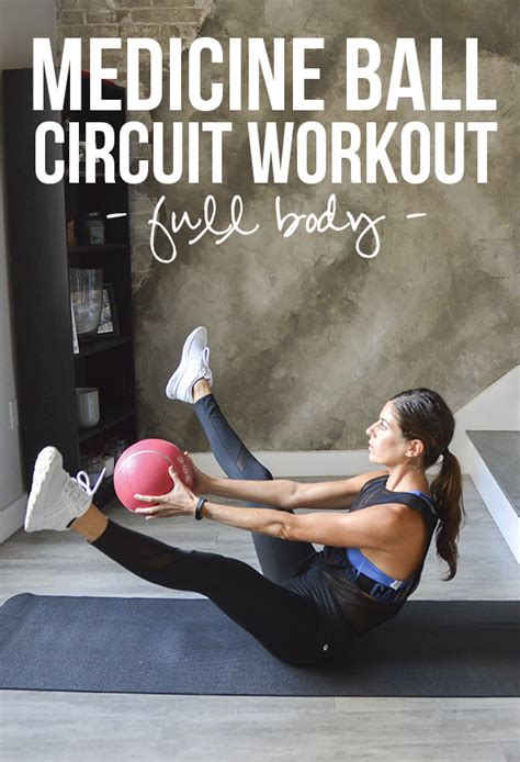 10 or 20-Minute Med Ball Full-Body Circuit Workout