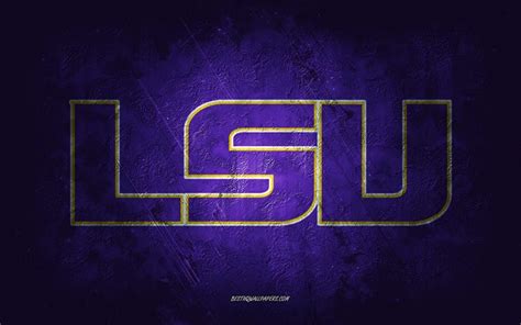 Download wallpapers LSU Tigers, American football team, purple ...