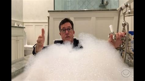 Stephen Colbert delivers coronavirus monologue from his porch - National | Globalnews.ca