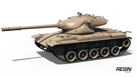 T69 USA medium tank 1:35 scale resin kit | Resinscales | Preorder Only