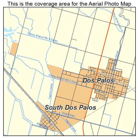 Aerial Photography Map of Dos Palos, CA California