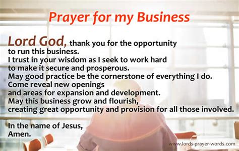 Prayer for Business Success, Growth & Breakthrough!