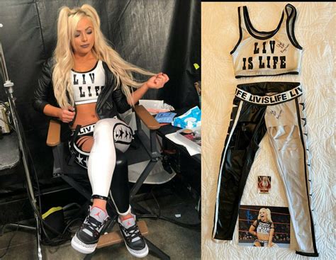 Liv Morgan WWE 2X Signed/Autographed Authentic "LIV IS LIFE" Ring Worn ...