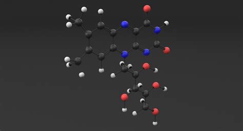 Vitamin b2 riboflavin molecule 3D model - TurboSquid 1422556