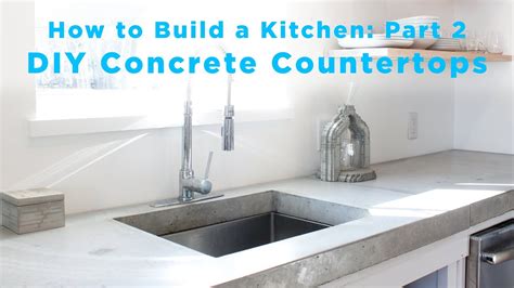 DIY Concrete Countertops | Part 2 of The Total DIY Kitchen Series - YouTube