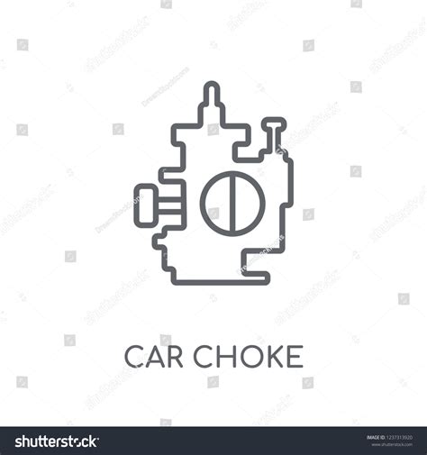 Car Choke Linear Icon Modern Outline Stock Vector (Royalty Free) 1237313920