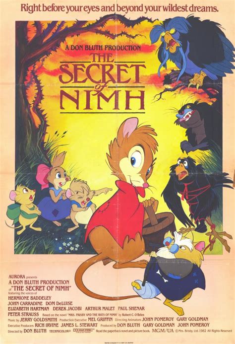 The Secret of NIMH Movie Posters From Movie Poster Shop