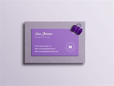 Premium PSD | Business card mockup