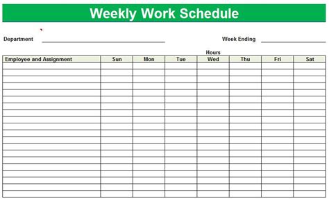 Printable+Weekly+Work+Schedule+Template Weekly Schedule Template Excel ...