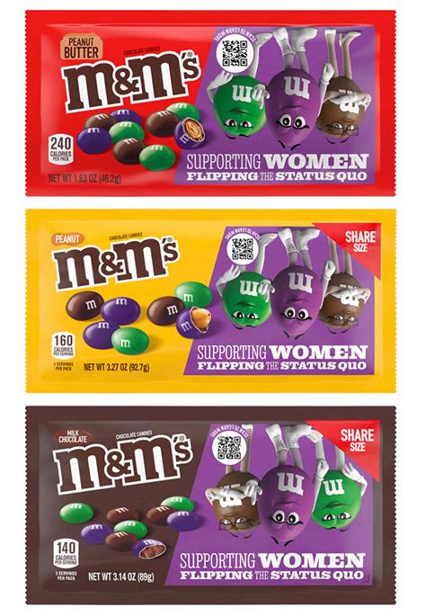 M&M's Reveals New Packaging with Only the Female M&M Characters