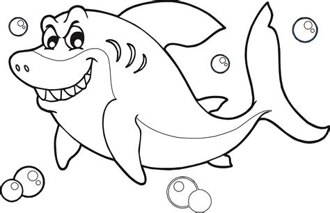 Shark Printables Coloring Pages - Printable Words Worksheets