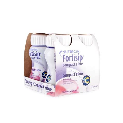 Fortisip Compact Fibre Strawberry ( 4 x 125ml) | EasyMeds Pharmacy