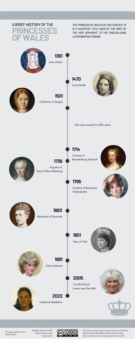 Princesses of Wales Infographic – Princess.Wales