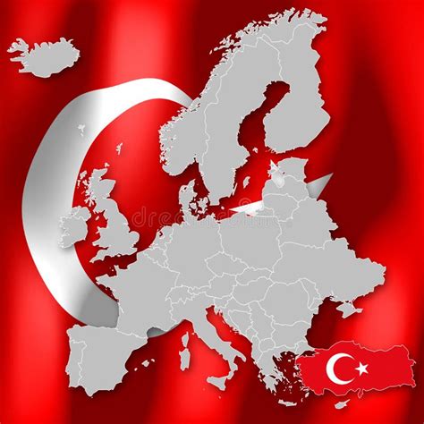 Map of Europe - Turkey stock photo. Image of country - 183344036