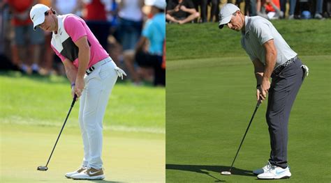 Can you spot the subtle change Rory made to his putting technique?