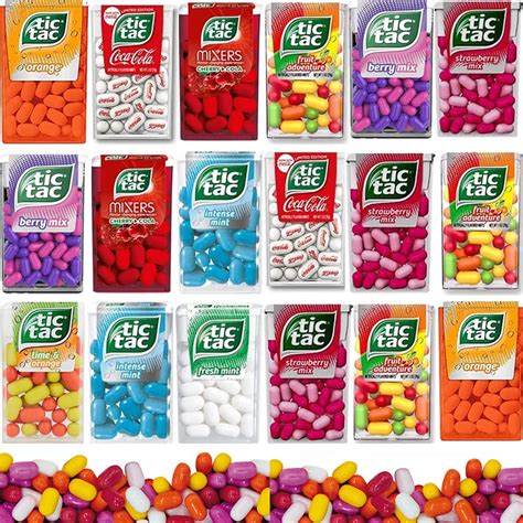 Buy VSTAR Tic Tac Variety Flavours Sweets 18g - Pick Any 10 Your Favourite Flavour Tic Tac, Lime ...