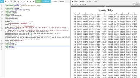 calculations - I'm searching for a table with cdf of standard normal distribution - TeX - LaTeX ...