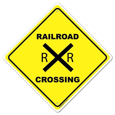 Railroad Crossing Aluminum Sign or Sticker | VictoryStore | VictoryStore.com