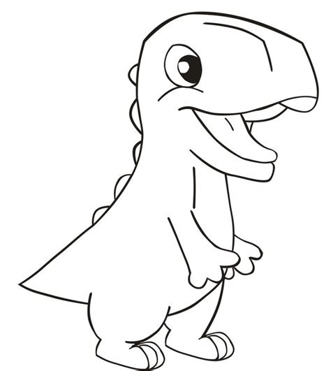 Dinosaur Line Drawing at GetDrawings | Free download