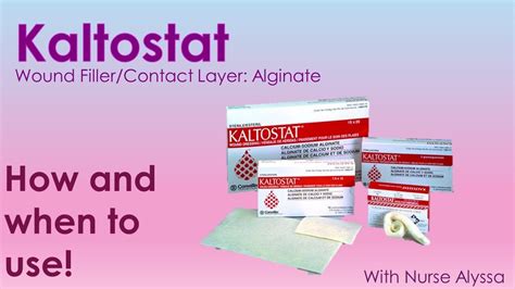 Kaltostat : When and how to use - YouTube