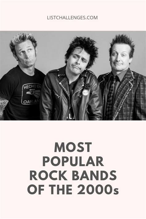 Most Popular Rock Bands of the 2000s | Rock bands, Best rock bands, Popular bands