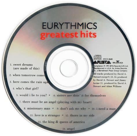 Eurythmics - Greatest Hits (CD) at Discogs