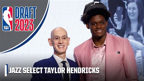 The Utah Jazz select Taylor Hendricks with No. 9 overall pick | 2023 ...