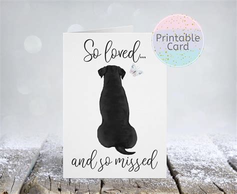 Dog Sympathy Card Printable, Pet Condolence Card, Pet Sympathy, Pet ...