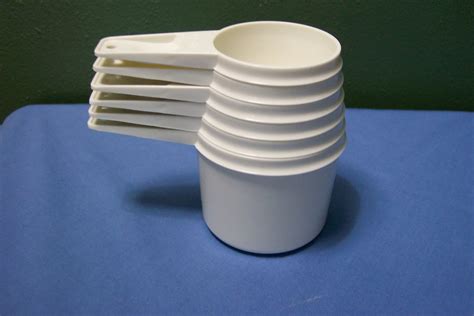 Vintage Tupperware Measuring Cups Set of 6