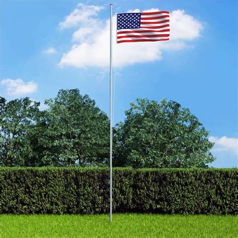 US Flag and Pole Aluminium 6,2 m