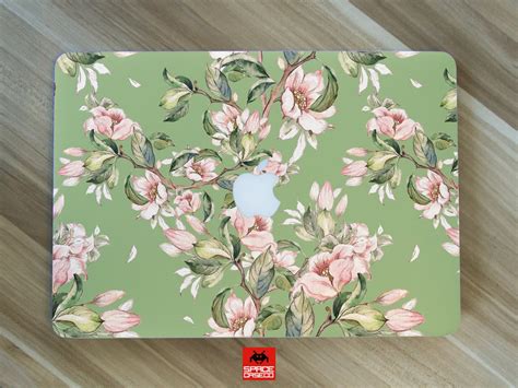 Flower MacBook Decal MacBook 2017 Decal Floral MacBook Decal | Etsy