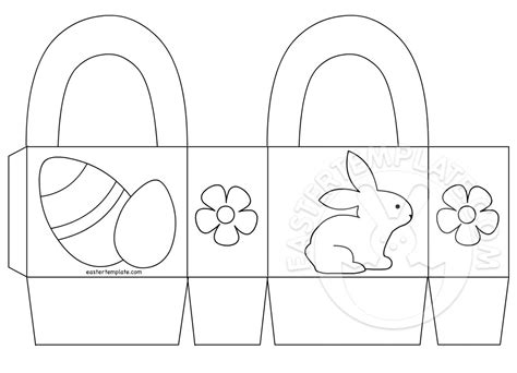 Easter Basket Printable coloring page - Easter Template