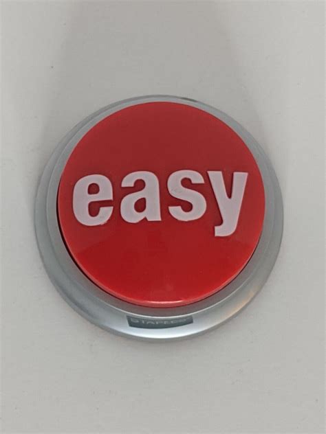 Staples Easy Button 606396 718103201971 | eBay